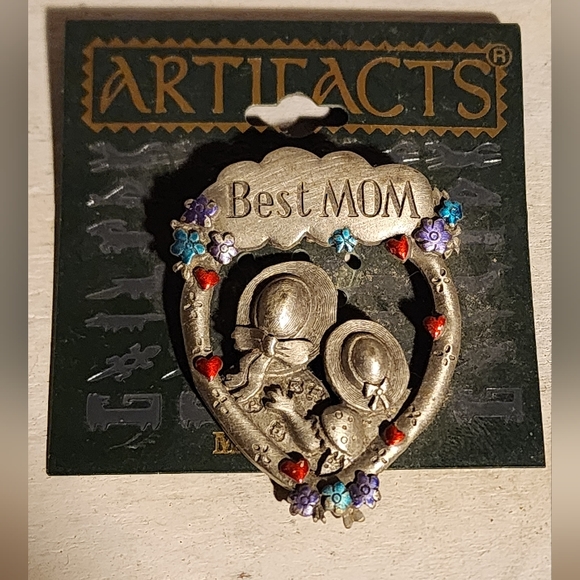 Best MOM Pin / Brooch  JJPINS / collectors  / vintage - Picture 1 of 1
